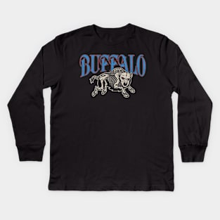 Vintage buffalo Kids Long Sleeve T-Shirt